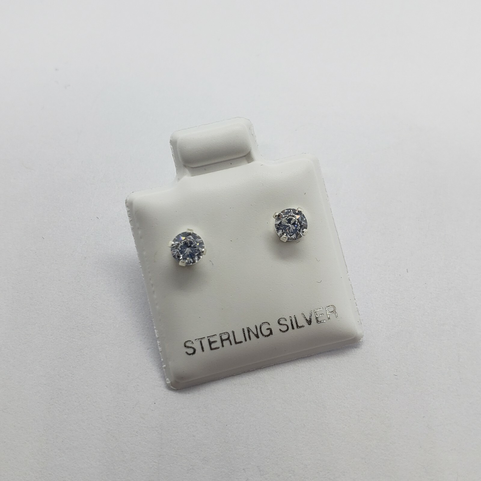 Tiny Sterling Silver Cubic Zirconia Stud Earrings Cartilage Nose Studs 2mm-4mm