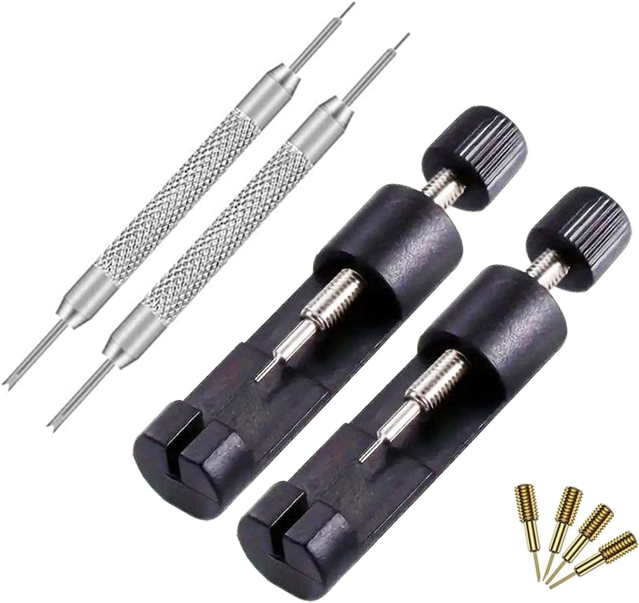 2 Pack Watch Link Removal Kit, Watch Band Tool Repair Kit, Resizing Tool for Wat