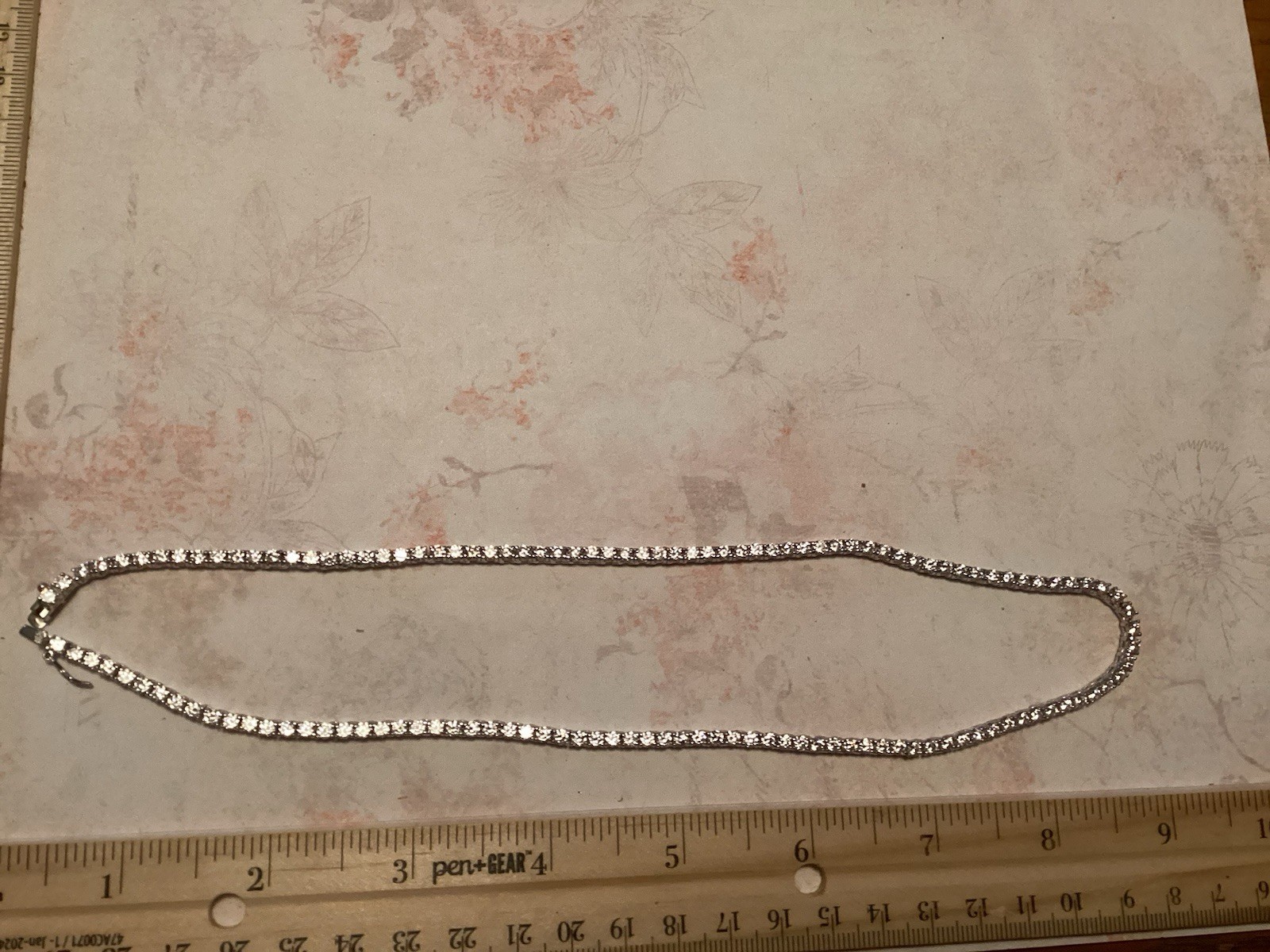 Sterling Silver Fusion Creations TENNIS Necklace 18” Cubic Zirconia 3mm Necklace