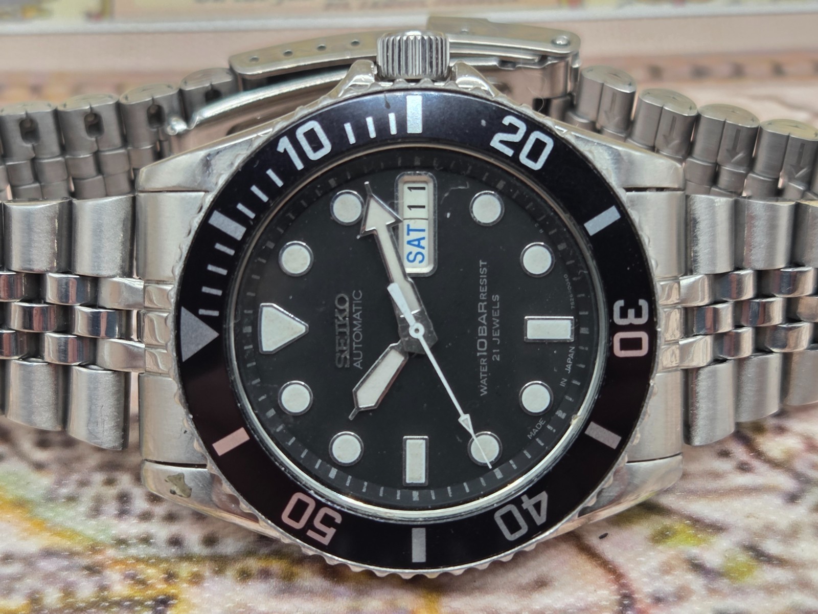Seiko Mens Automatic Watch SKX031 Scuba Divers 100M 7S26-0040 February 1997 BOX