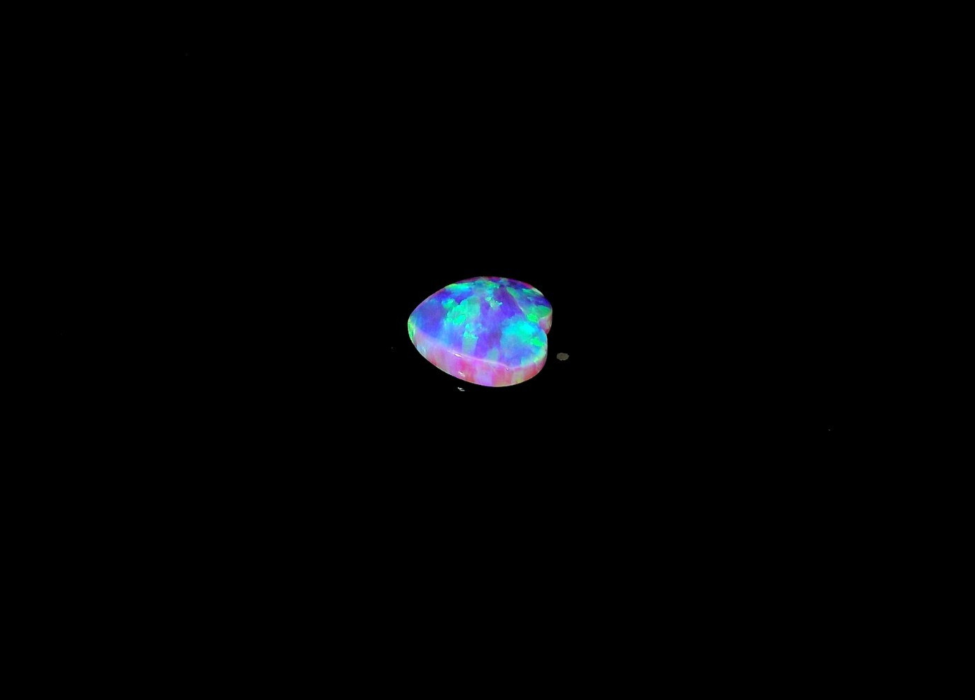 0.23ct Heart Shape Pink Purple Multi-Color Opal 6 x 6 mm