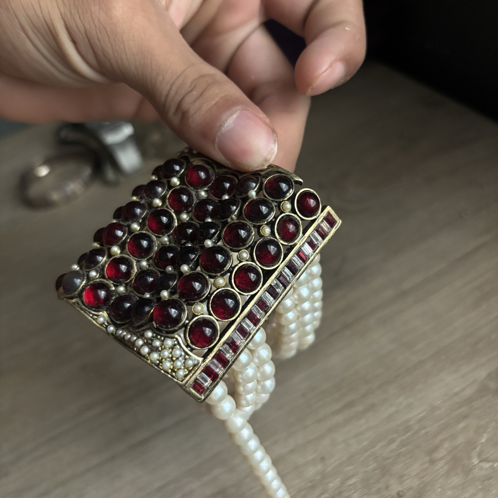 Vintage Bijoux BEAUTIFUL gem Bracelet UNIQUE