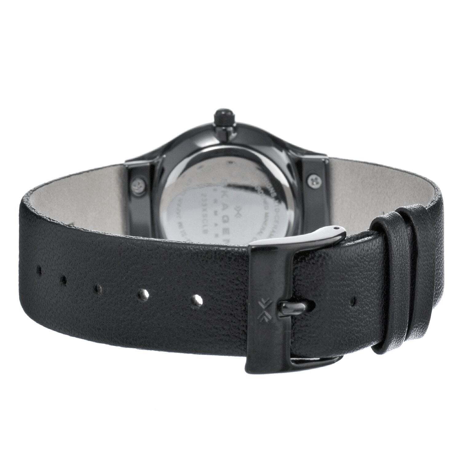Skagen Black Dial 233XSCLB Ceramic Leather Women’s Analog Watch
