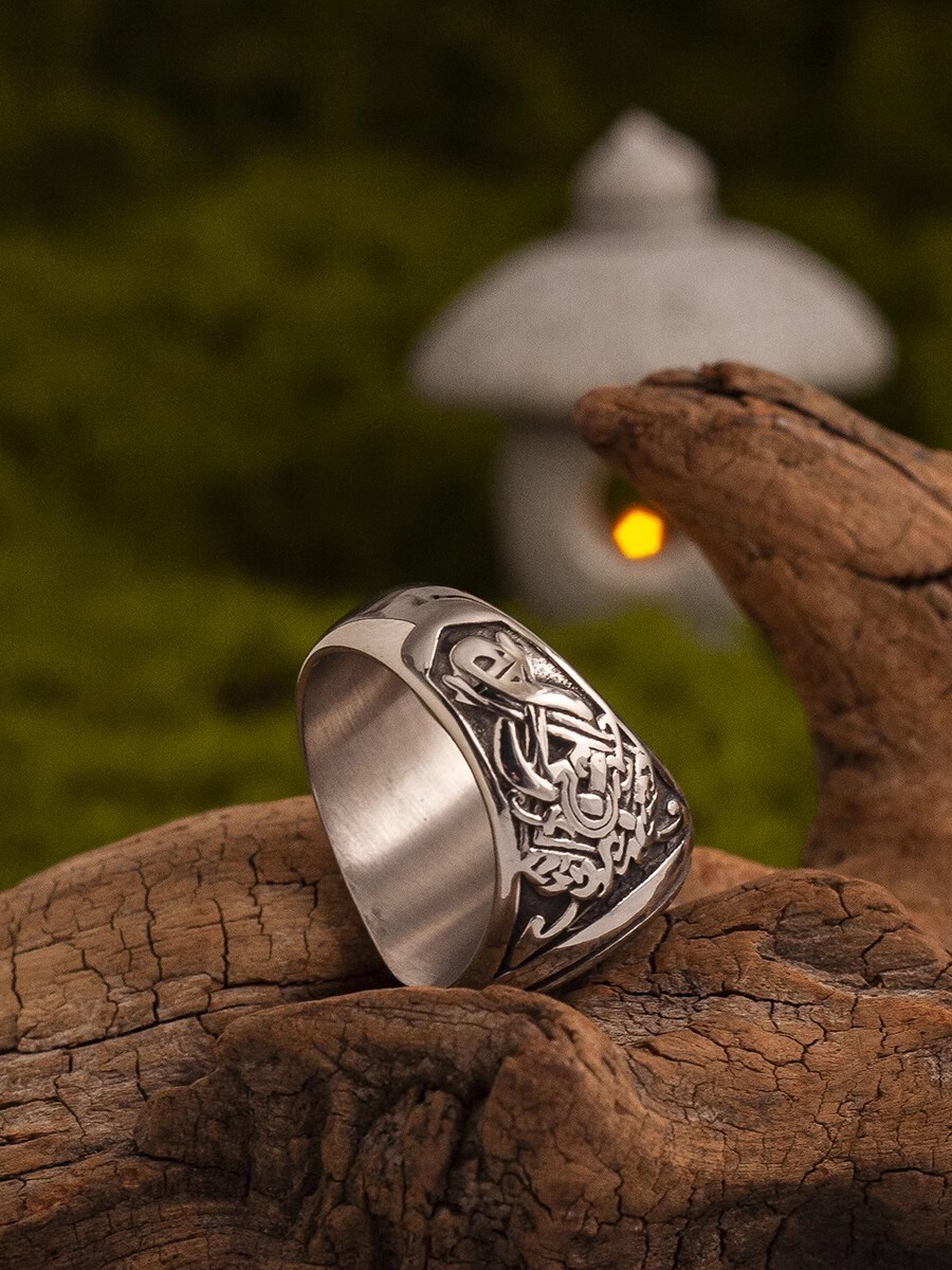 NIGHT WORKS North Sea Adventure Viking Long Ship Retro Signet Ring Men’s Rock