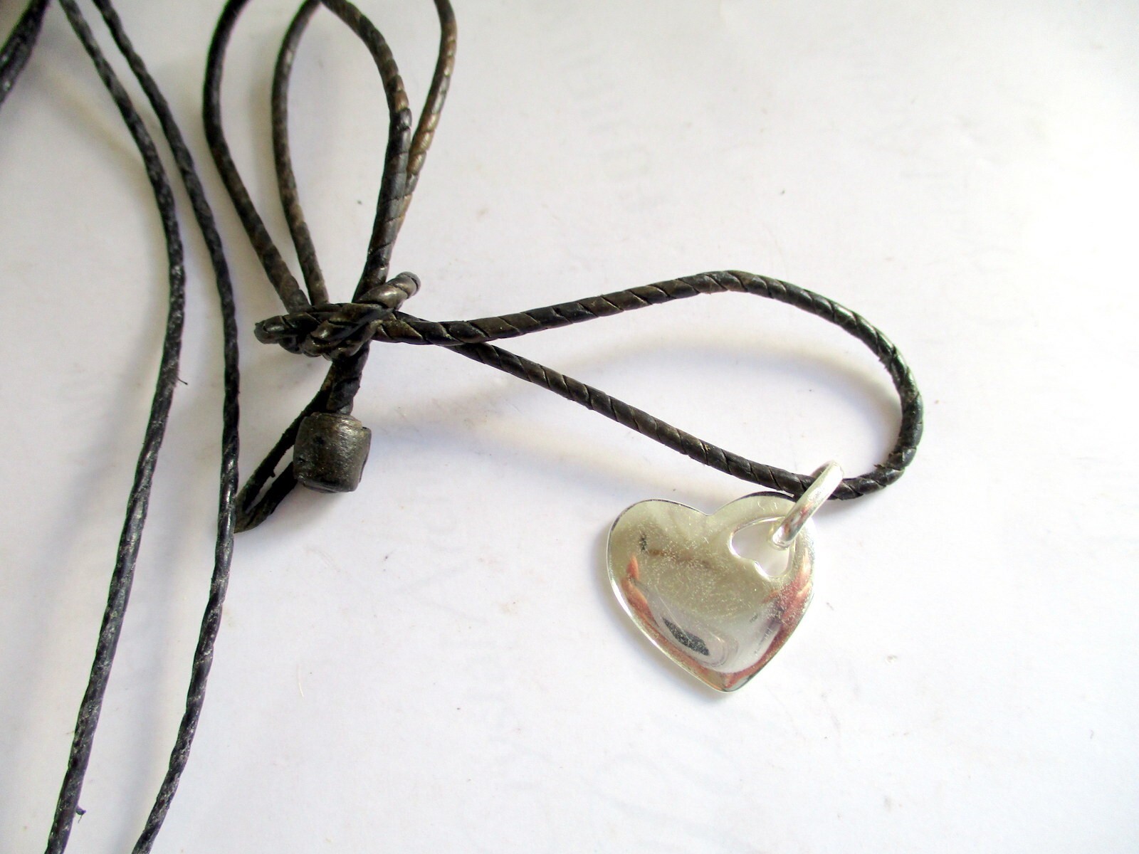 Heart Heart LOVE Love Hallmarked Sterling Silver 925 Partner Unisex Cupid Necklace