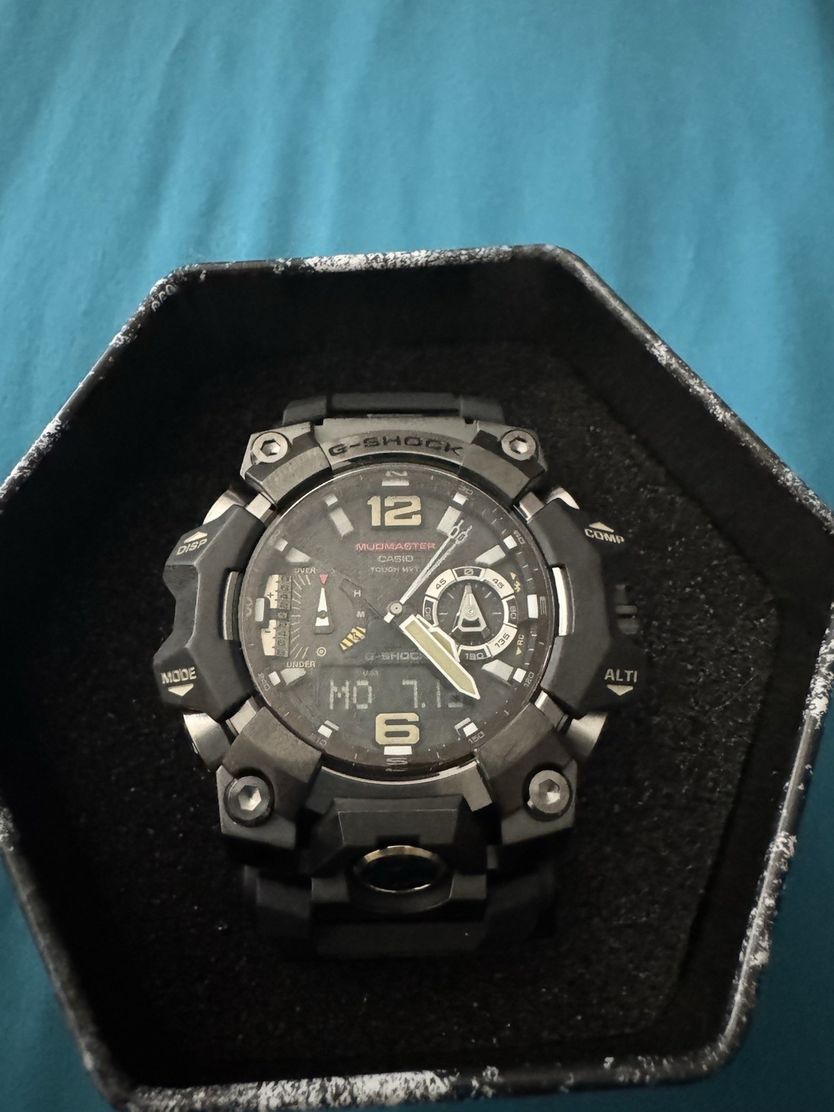 Casio G-SHOCK Mudmaster GWG-B1000-1A Analog/Digital Compass Altimeter Box