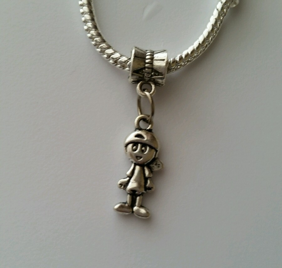 Little Boy Son Grandson Dangle Bead for European Style Charm Bracelet Us seller