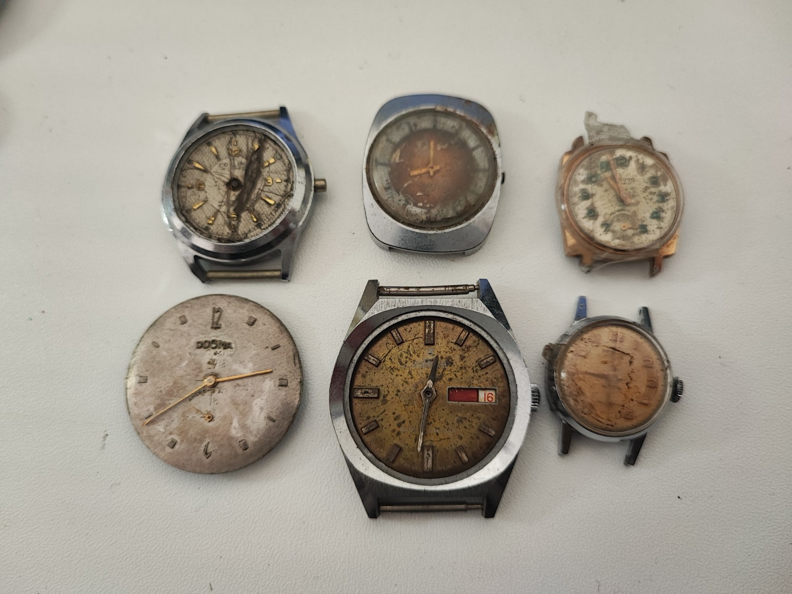 Watch lot for parts colin mocke eb 1333 fhf 70 ronda 217A fef 250 dogma persol