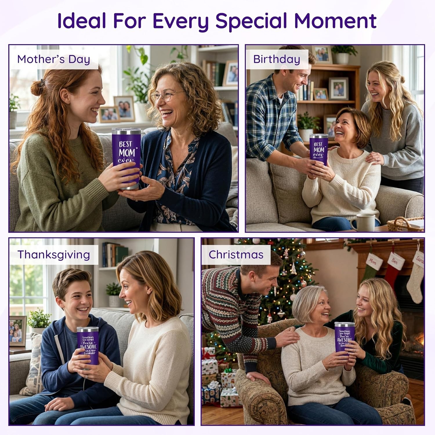 Best Mom Ever 20 oz Stainless Steel Tumbler – Perfect Gift for Any Occasion