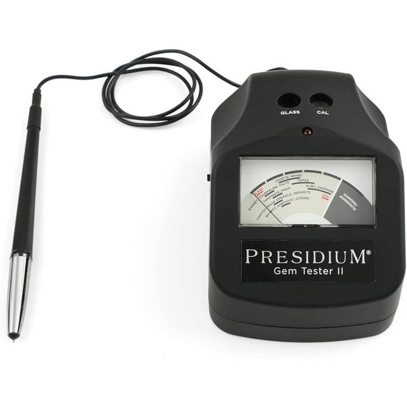 Compact Gemstone Tester Assisted Calibration Thin Probe Diamonds Moissanites New