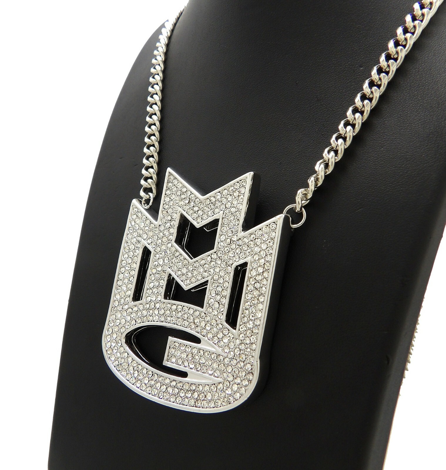 Iced MMG Hip Hop Pendant 6mm Various Size Cuban Chain Necklace RC3847