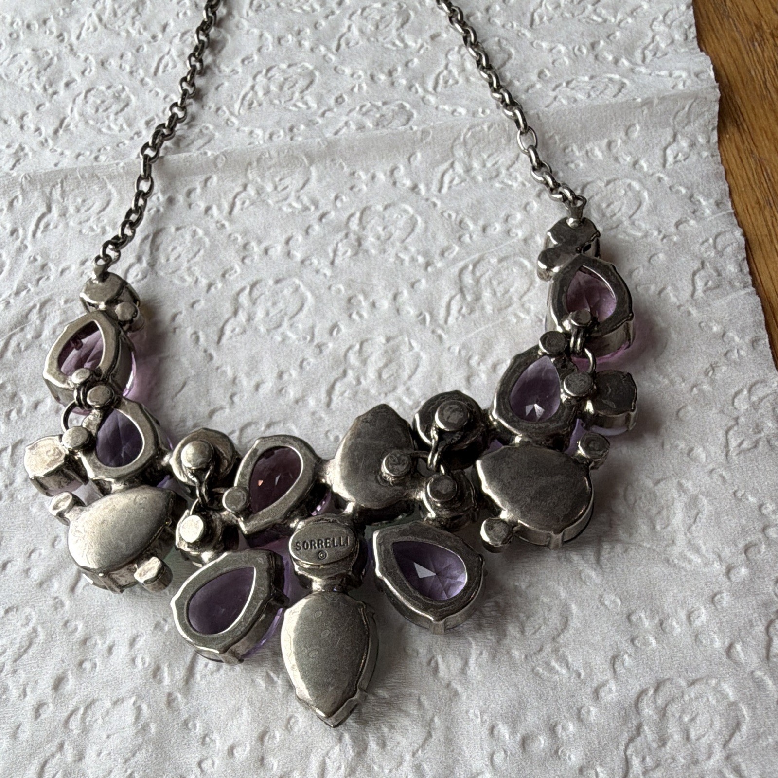 Sorrelli Dare To Pear Cupcake Antique Silver Necklace NWT 💜💚