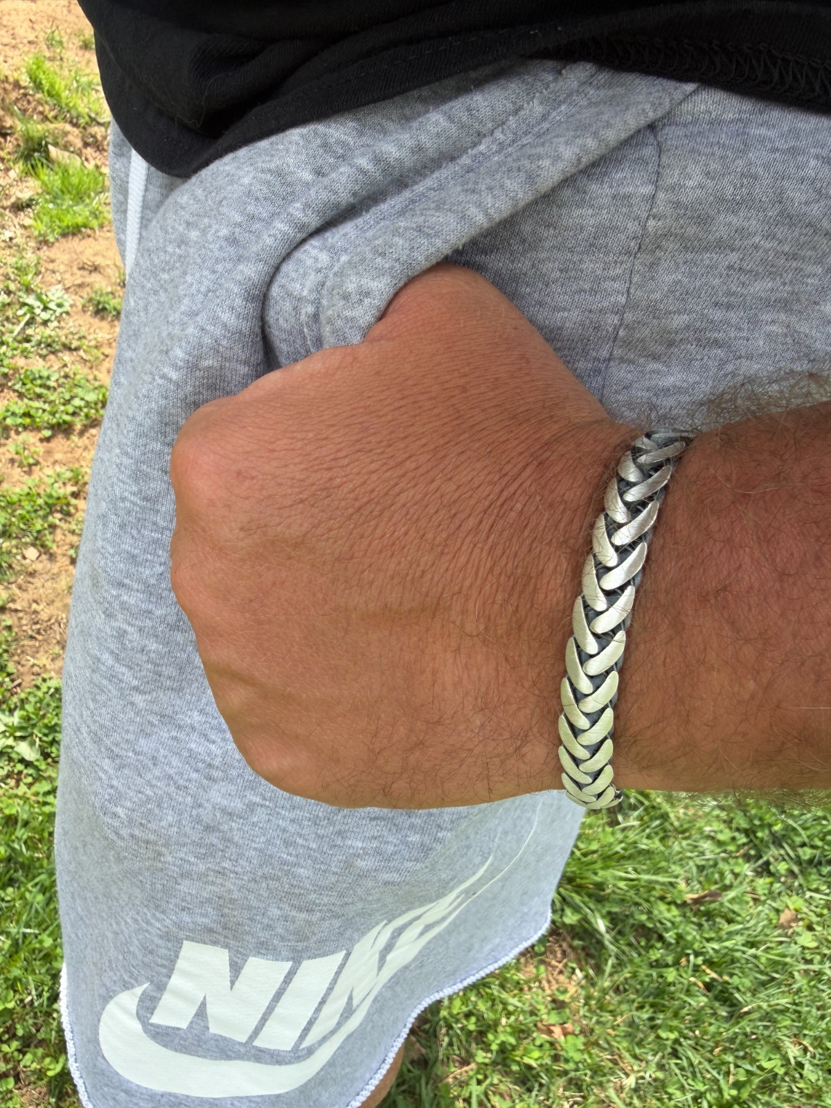 Mens Custom 10mm Wheat Link Bracelet W. Custom Lion Clasp Real 925 Silver