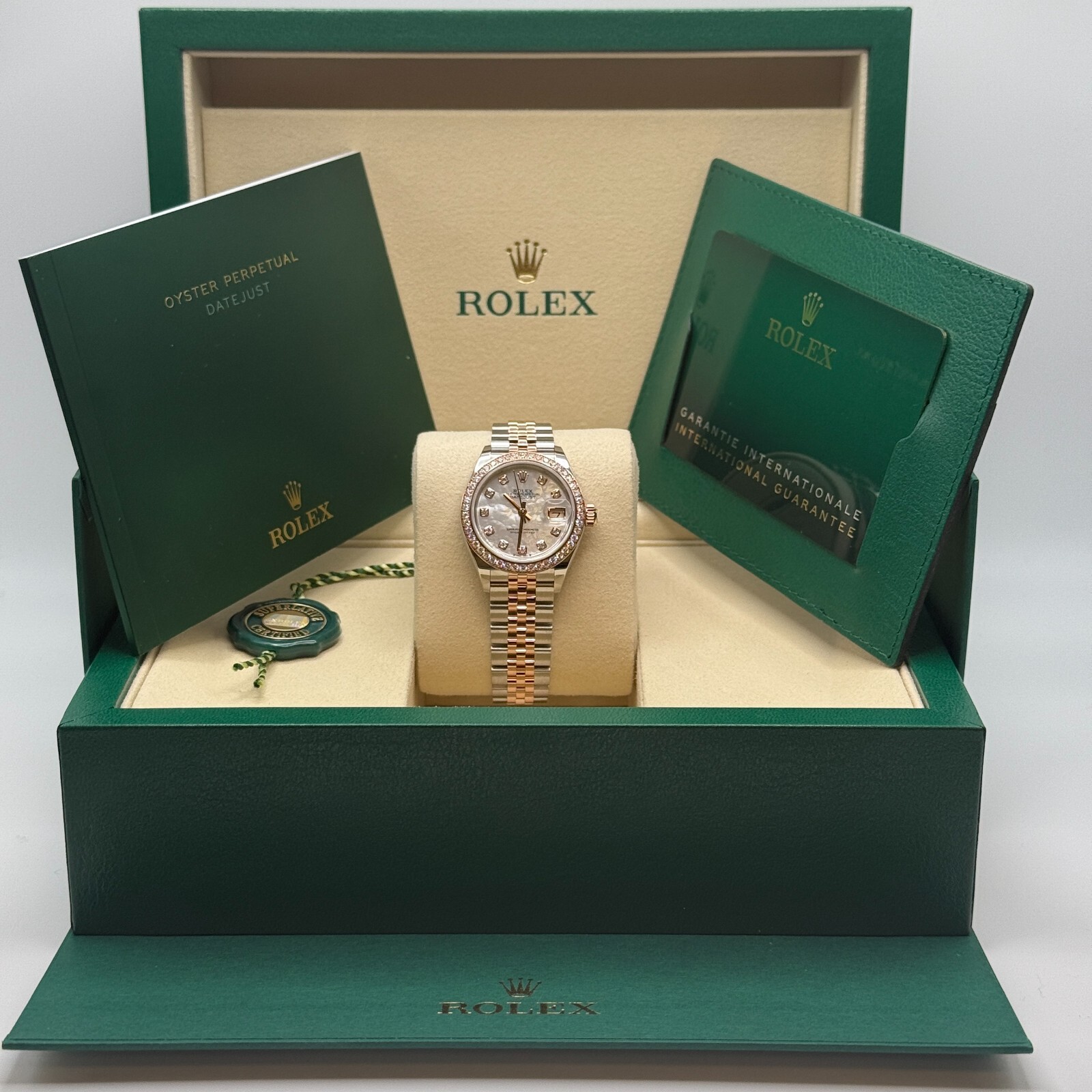Rolex Lady-Datejust NEW 2025 279381RBR Mother of Pearl Diamond Dial Jubilee
