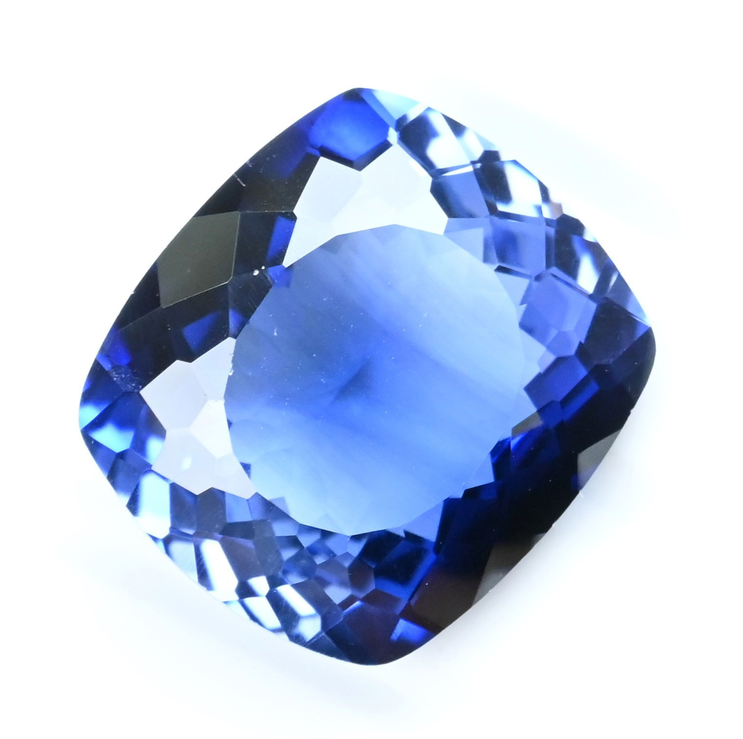 Natural Montana Yogo Sapphire 36.05 Ct Cushion Certified FLAWLESS Loose Gemstone