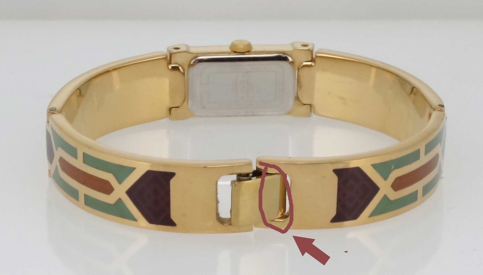 YEMA Paris YM 300 Women’s 3-3/4 Ligne Quartz Bangle Watch *New Vintage (Epoxy)