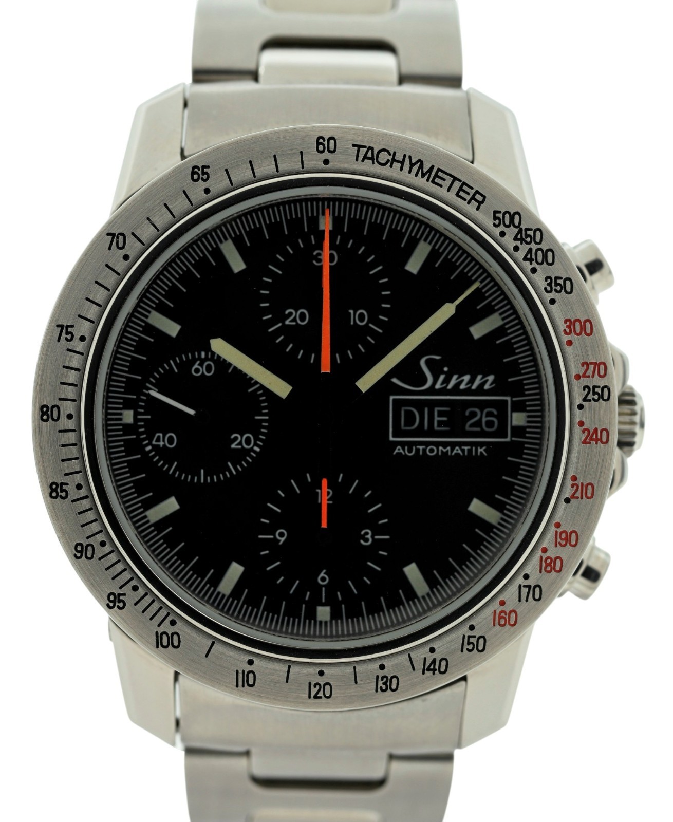 Sinn 40mm Men’s AutoBahn Automatic Chronograph Day-Date 7750 SS Watch! Ref: 303!