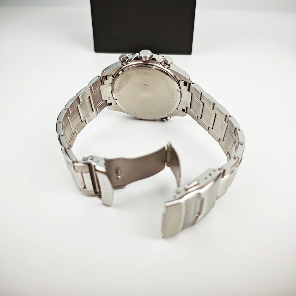 Bulova Men’s Marine Star 6-Hand Quartz Watch 96B256 Blue Dial 43mm NEW With Box