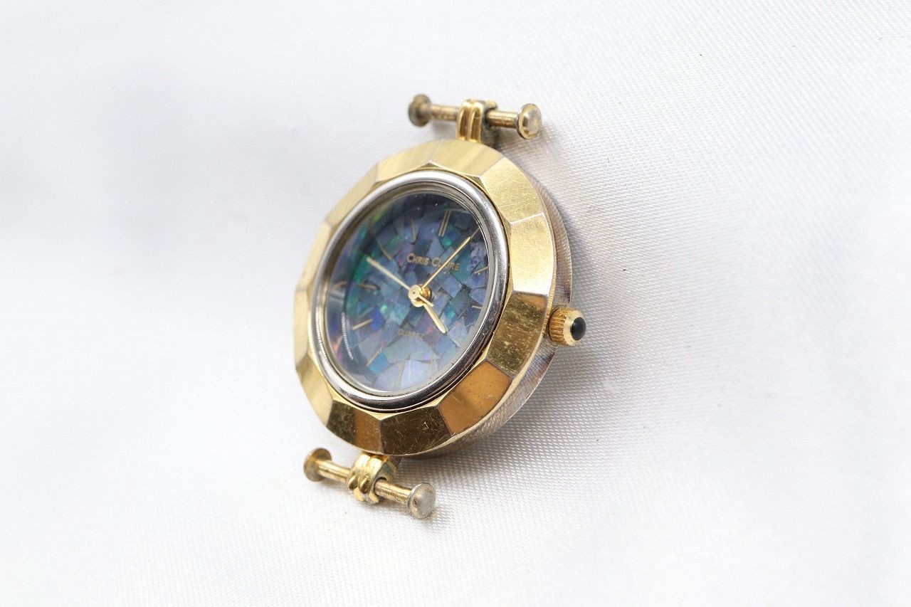 Chris Claire Mosaic Opal Watch Face Battery Replaced Used (B)