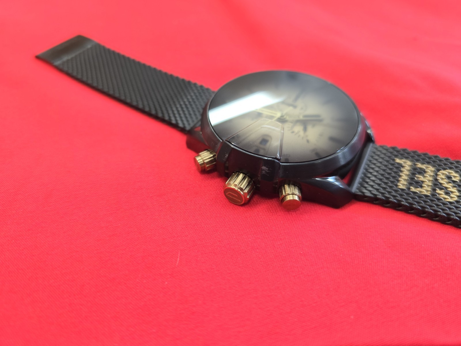 Diesel MS9 Chronograph 5 Bar Model DZ4517 NEW w Imperfections NEW BATTERY