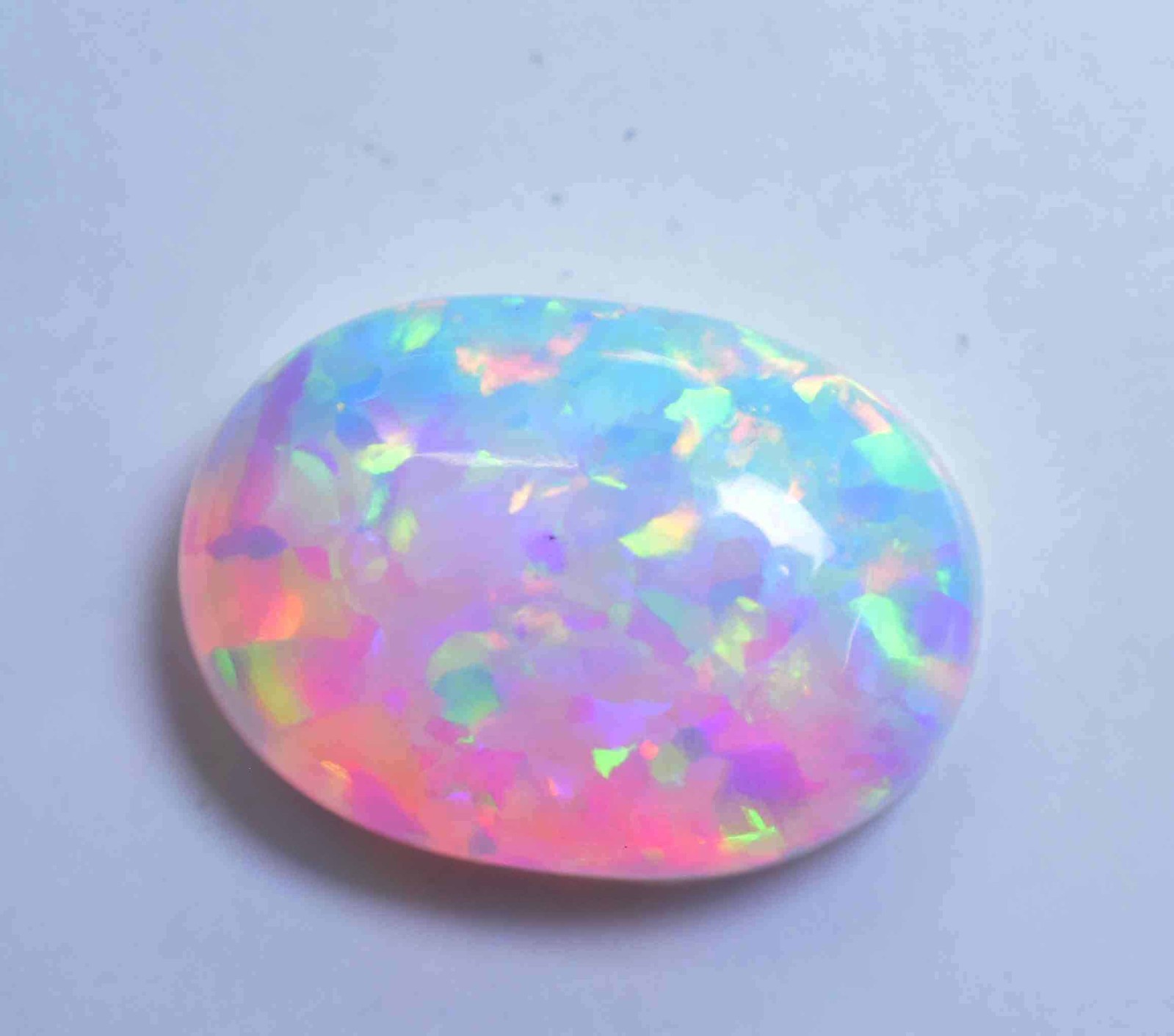14.05 Ct Natural Ethiopian Fire Opal Certified Play of Color Untreated Gemstone