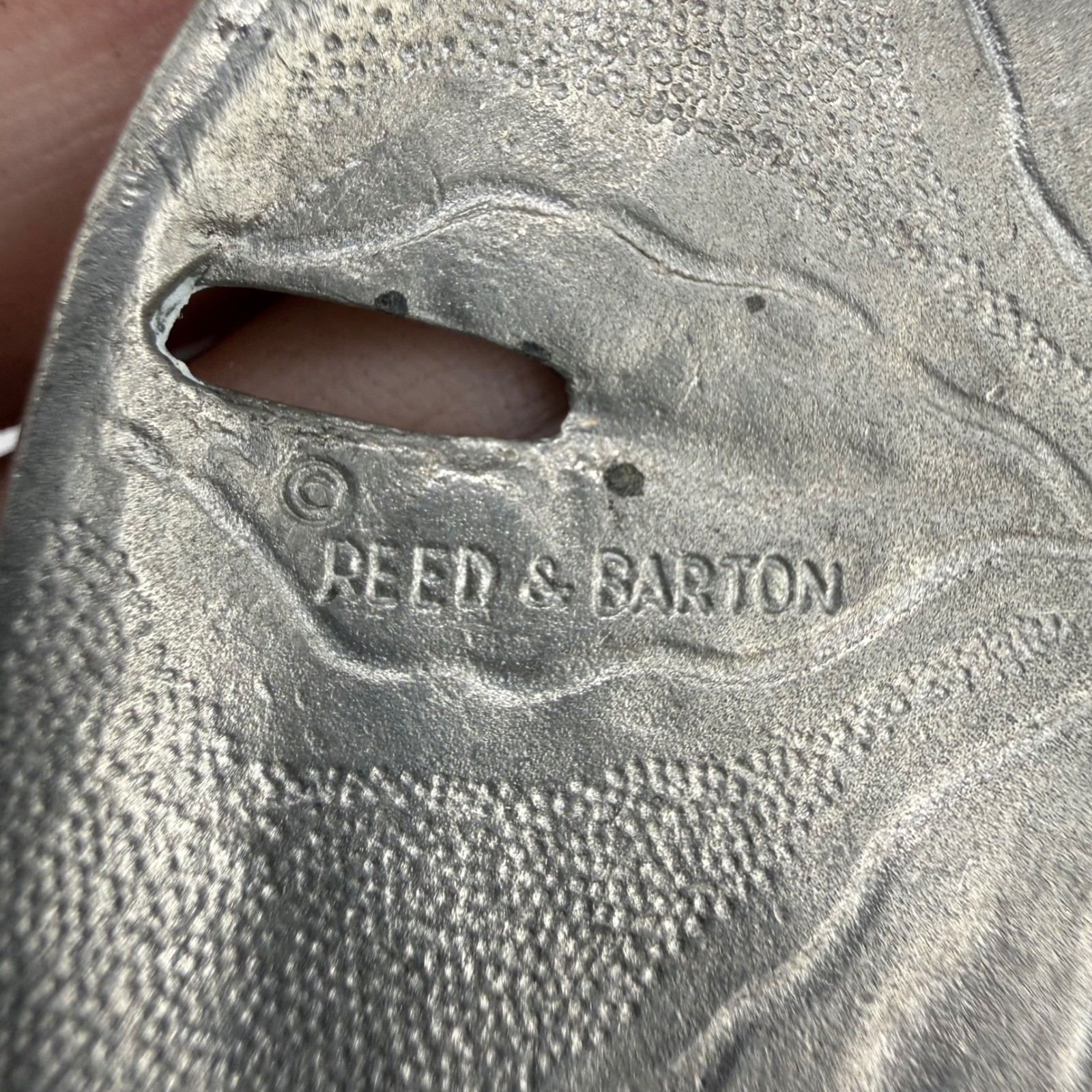 Vintage Reed & Barton Pendant Pewter Sand Dollar Coastal Nautical 3in