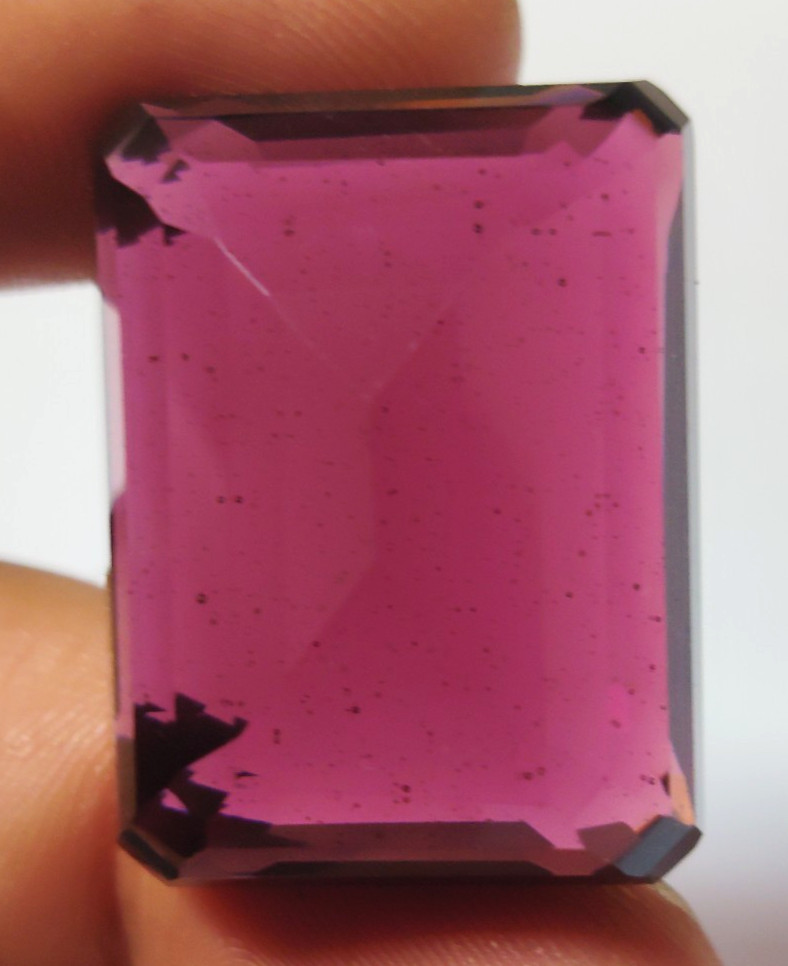 Raspberry Pink Large Rhodolite Garnet 95 Ct. Emerald Loose Gemstone Gift 4 Women