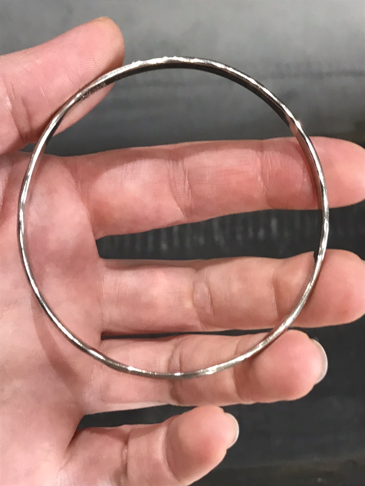 Vintage Silver 900 Marked Signed TAXCO Heavy Bangle Bracelet 15.0 g