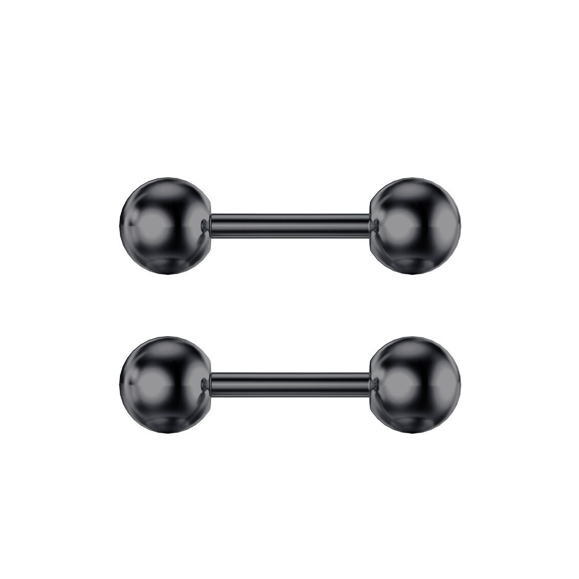 2 Pcs Industrial Scaffold Bar Ear Lip Piercing S Barbell Stianless Steel Gift
