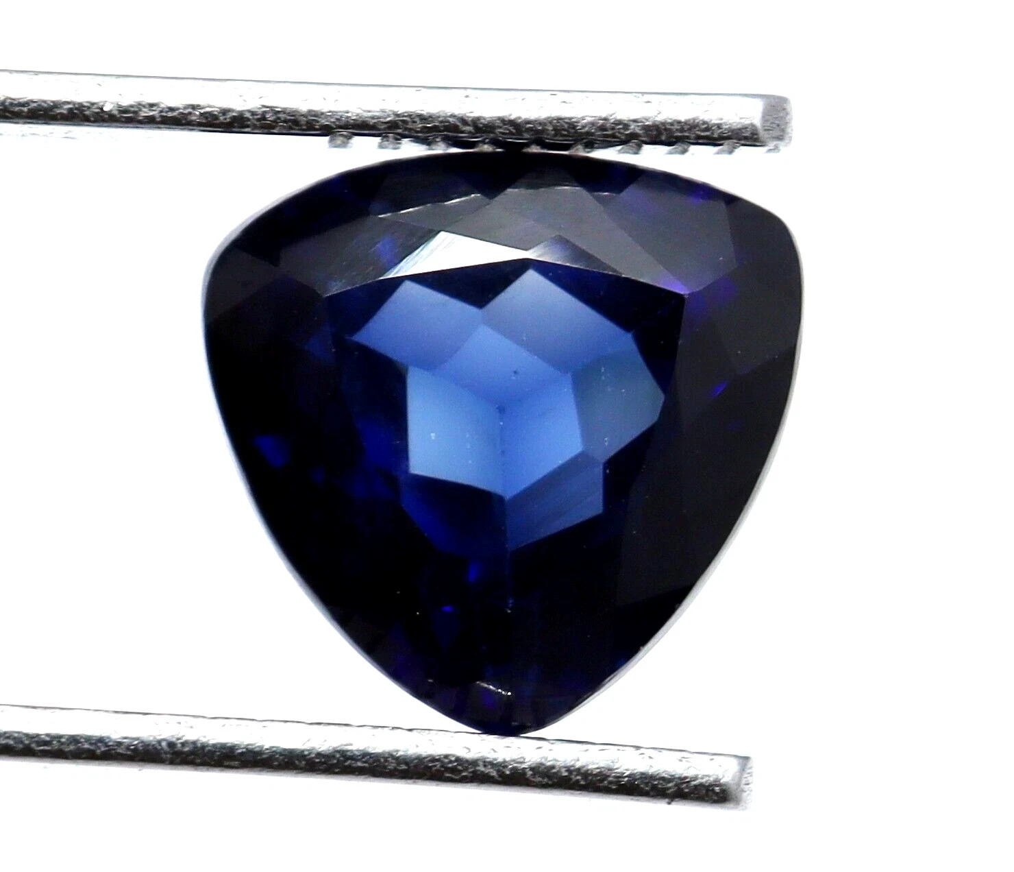 Natural Certified 10.20 Ct Ceylon Trillion Cut Blue Sapphire Loose Gemstone