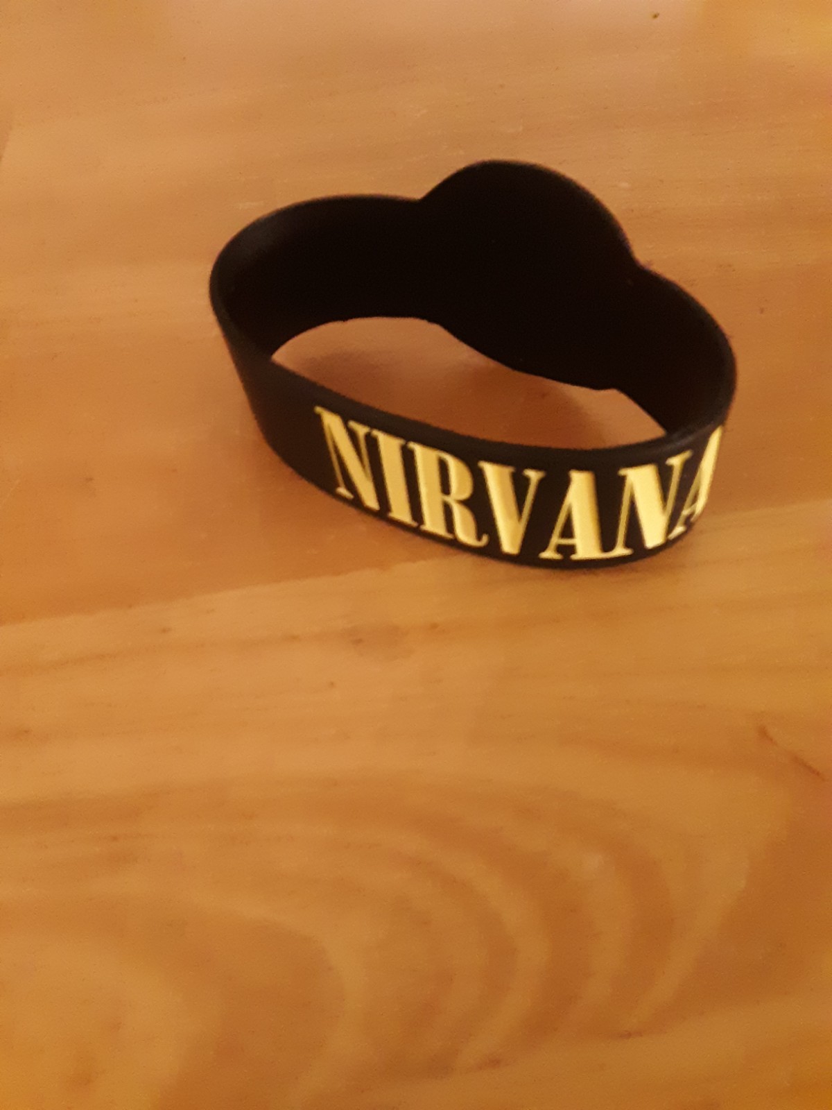 Nirvana Band Punk Rubber Bracelet 2013 Black Hot Topic