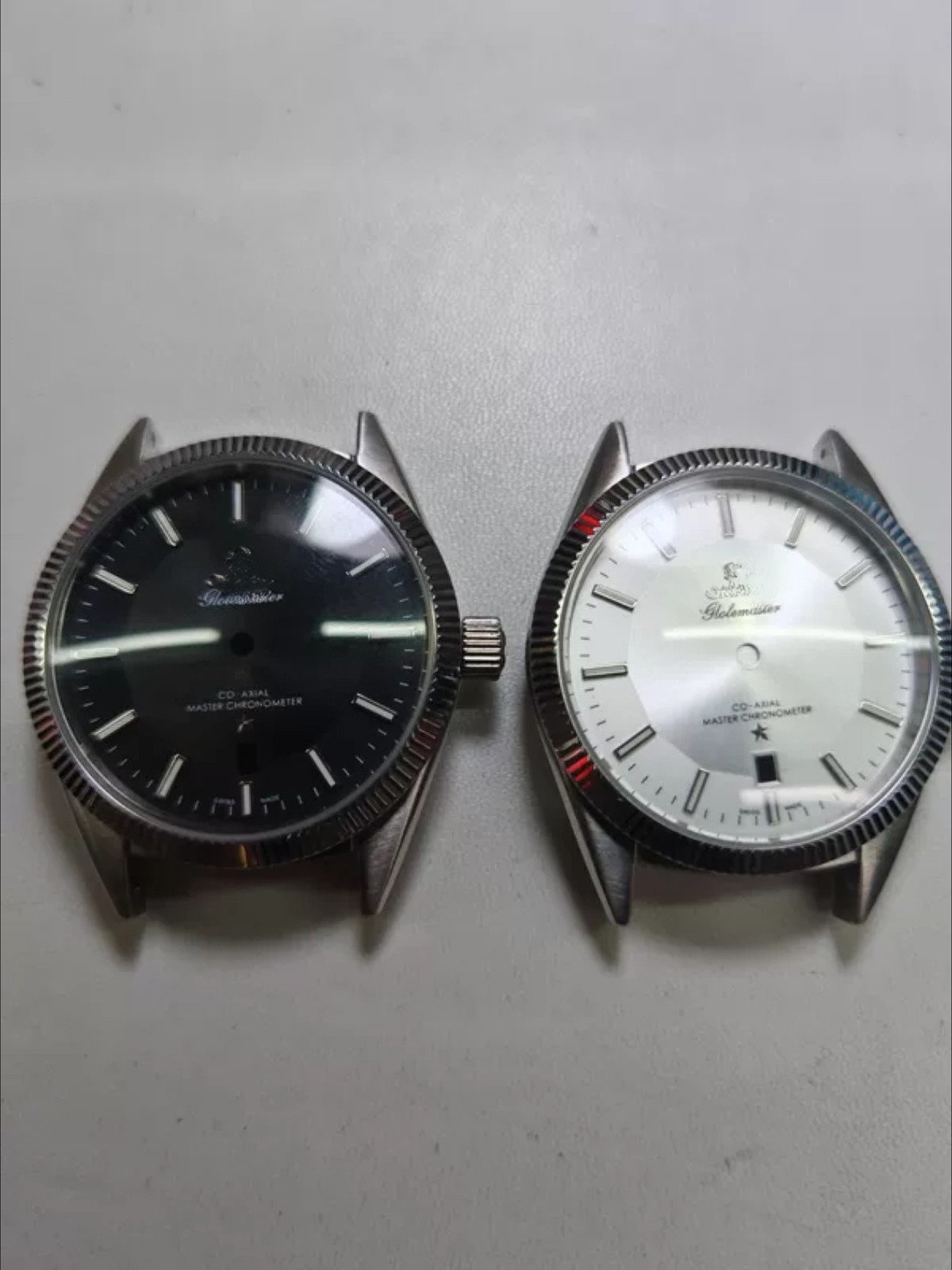 DIY Watch Part Kit for Globemaster 2813 8205 39mm Case+Dial+Hands+Leather Strap