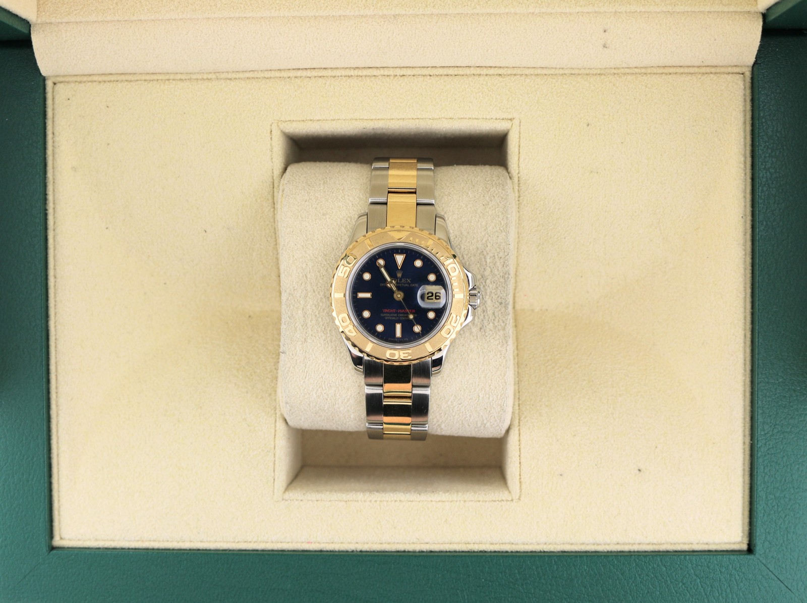1996 Rolex Yacht-Master 69623 Blue Dial TT Oyster No Papers 29mm