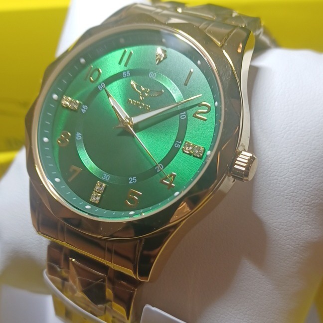 Invicta Specialty I by Invicta Men’s Watch 41mm Gold Steel 69021 Green Dial