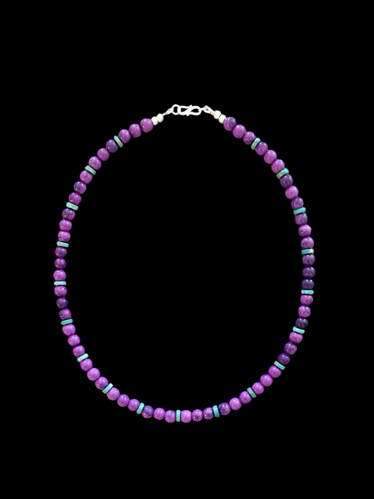 Native American Sugilite & Arizona Turquoise Necklace