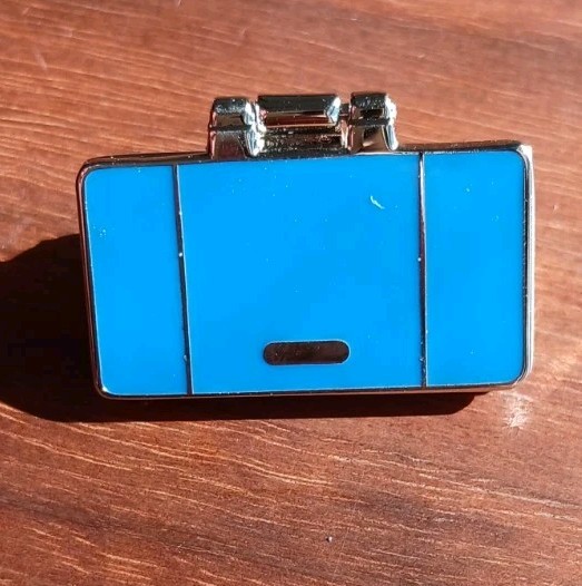 Nintendo DS Custom Enamel Pin Blue Variant Hinge Metal Badge Pokemon Games XL OG