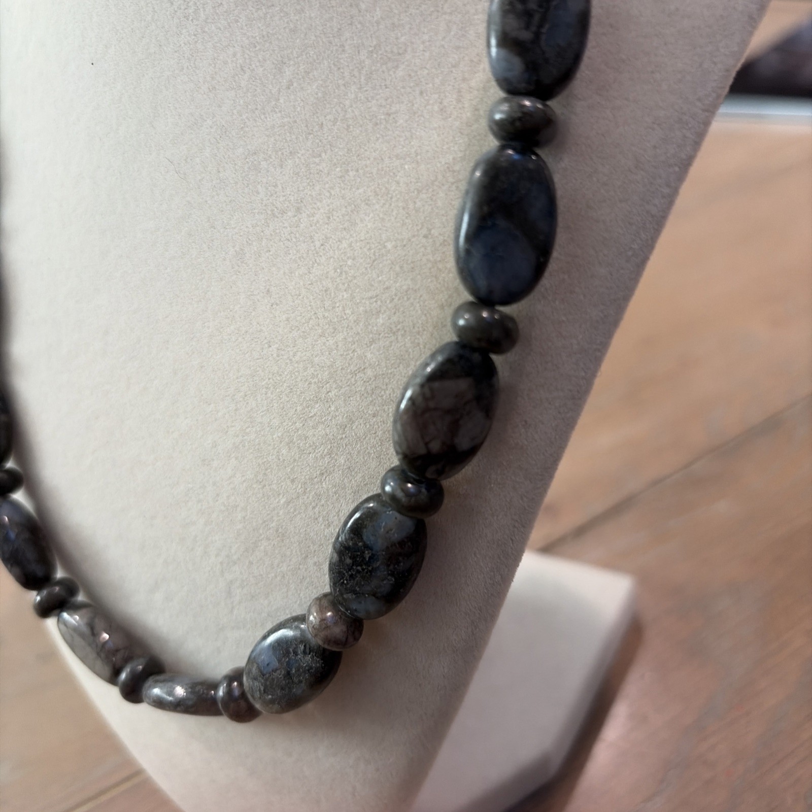 Jay King DTR Labradorite & Sterling Silver 925 Necklace 19”