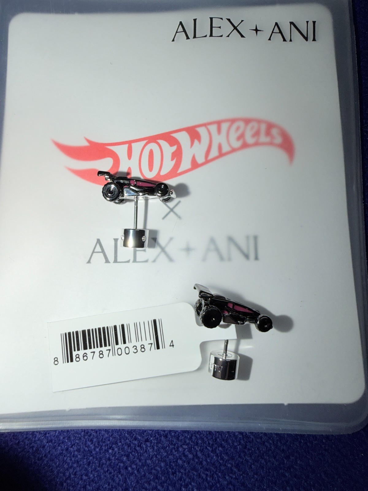 Alex And Ani Hot Wheels Racecar Stud Earring NEW