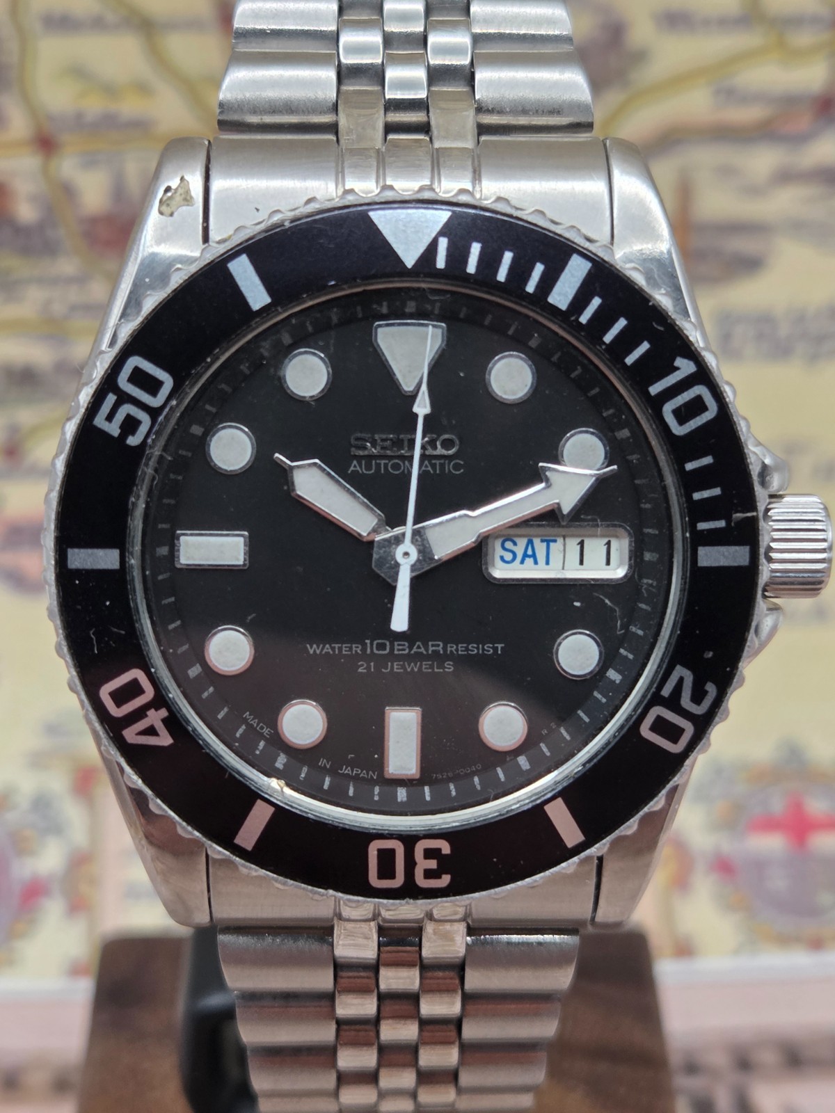 Seiko Mens Automatic Watch SKX031 Scuba Divers 100M 7S26-0040 February 1997 BOX