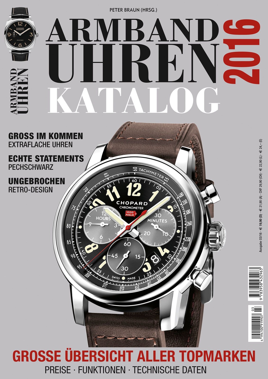 Textbook Wristwatches Catalogue 2016, NEW over 1,300 Watches 144 Different Brands