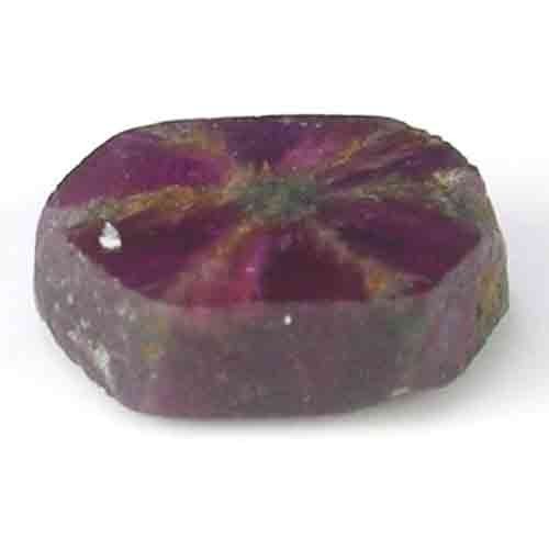 SYMMETRICAL NATURAL DARK REDDISH PINK COLOR FANCY CUT TRAPICHI RUBY GEM