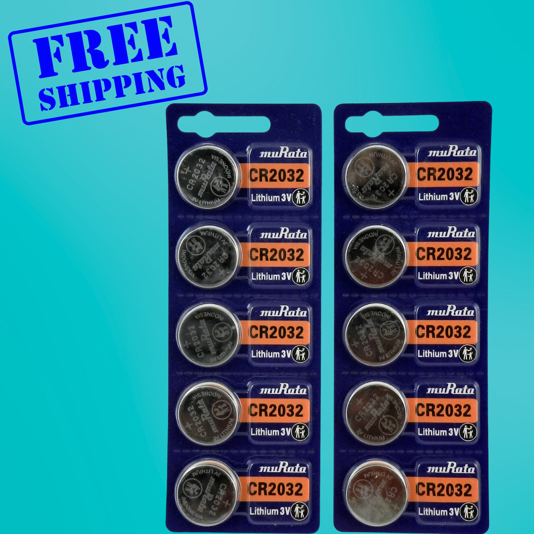 Murata / Sony CR2032 LITHIUM 3V BATTERY 10Pc