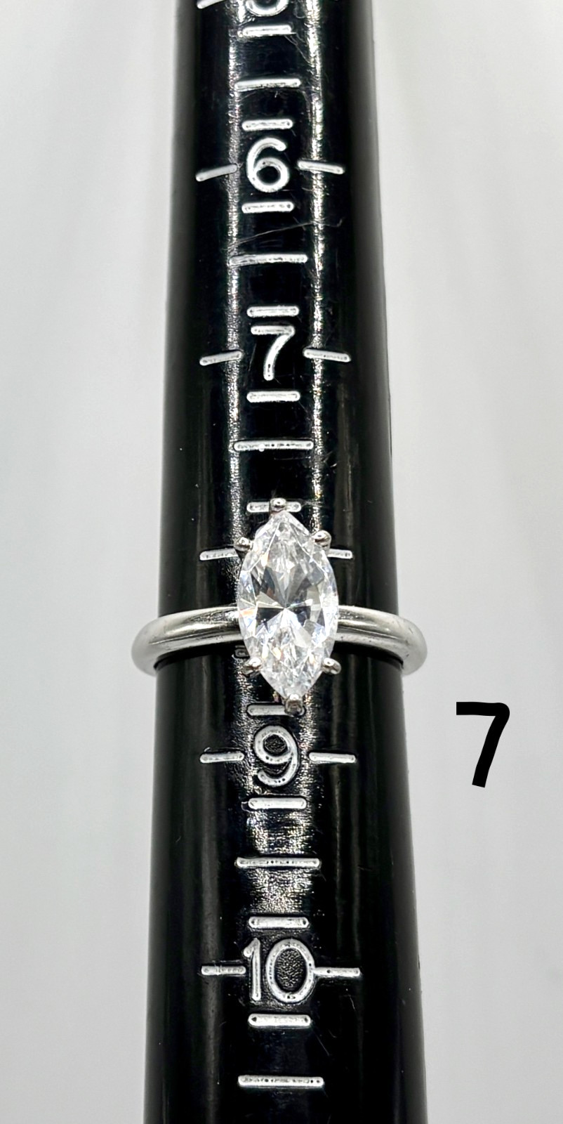 10 pc Lot Of Vintage Signed 925 Sterling Silver CZ Rings Sizes 6.5 ~ 9 50 Grams
