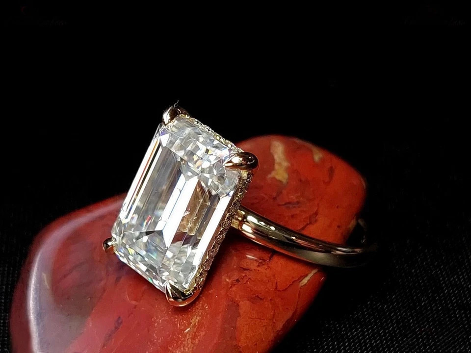 6.70 Ct Certified White Diamond Solitaire Ring, Engagement Ring , TARRIF FREE