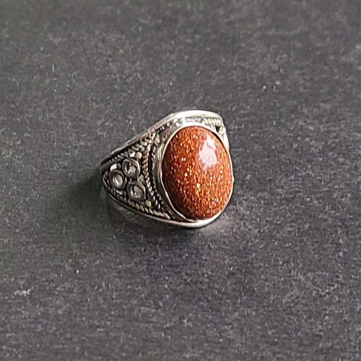 Sunstone Gemstone 925 Sterling Silver Handmade Dainty Rings All Size Available