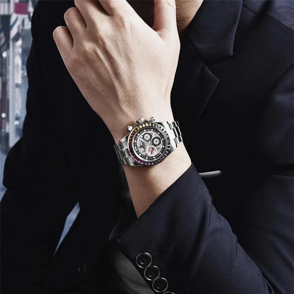 Pagani Design PD-1653 Rubber Black Men Automatic Watch
