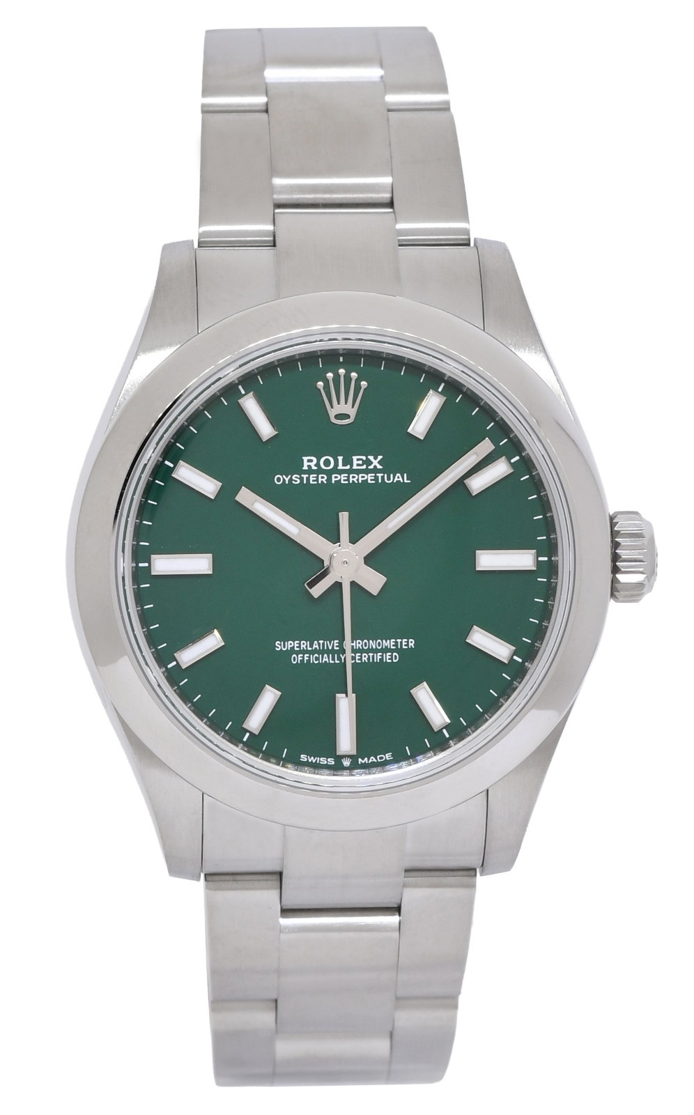 Rolex Oyster Perpetual 31 Steel Green Dial Ladies Watch 277200