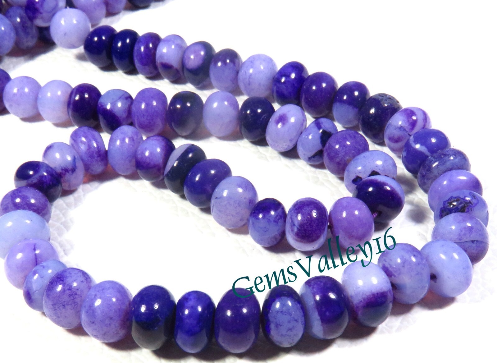 Charoite Opal Smooth Gemstone Rondelle Briolette Beads For Jewelry 8.25-8.5mm