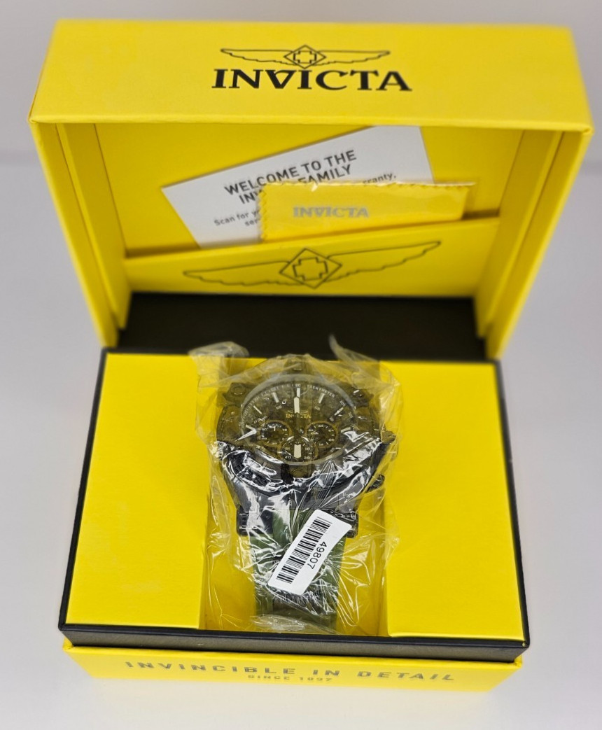 Invicta Bolt Surge 52mm Men’s Quartz (VD54) Watch Army Green/Gunmetal 49807 NIB