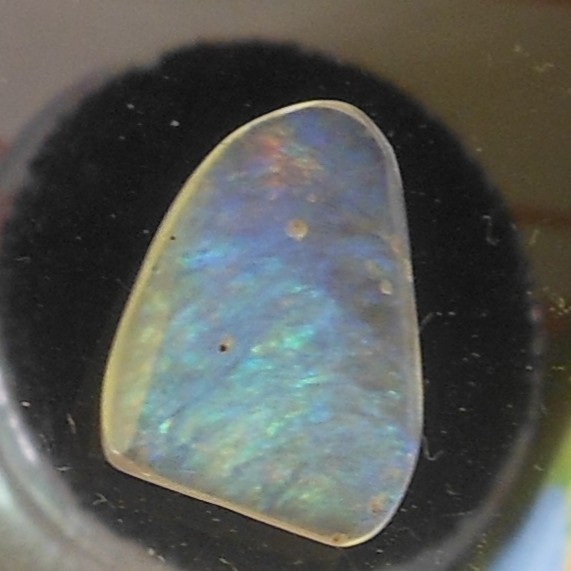 Rare 2.15ct Mexican Fire Opal freeform size dimensions=13.7mm x 10mm x 2.3mm